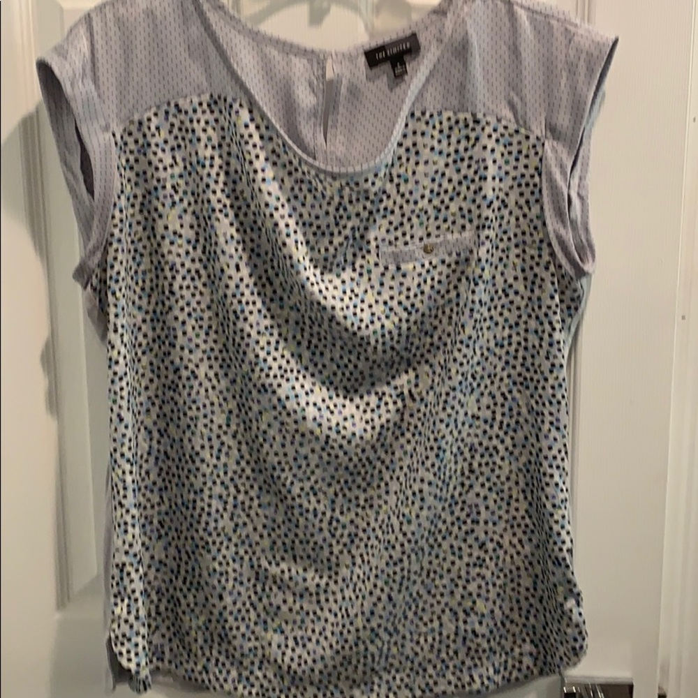 Polka-dot shirt- great with dress pants